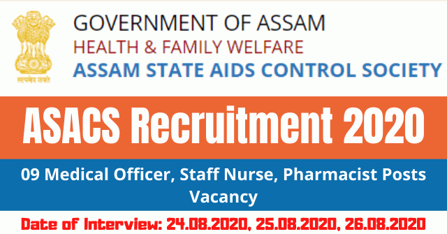 ASACS Recruitment 2020: Apply For 09 Medical Officer, Staff Nurse, Pharmacist Posts Vacancy