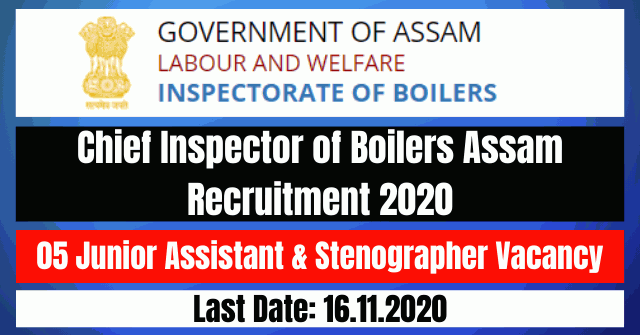 CIB Assam Recruitment 2020: Apply For 05 Junior Assistant & Stenographer Vacancy