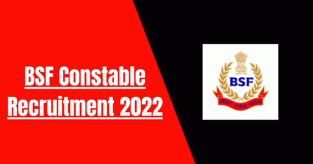 BSF Constable Recruitment 2022: 1312 Vacancy