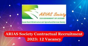 ARIAS Society Contractual Recruitment 2023: 12 Vacancy