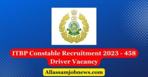 ITBP Constable Recruitment 2023 - 458 Driver Vacancy