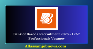 Bank of Baroda Recruitment 2025 - 1267 Professionals Vacancy