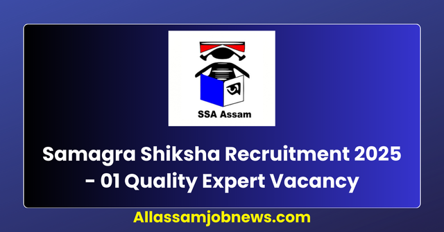 Samagra Shiksha Recruitment 2025 - 01 Quality Expert Vacancy