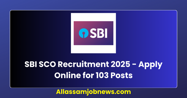 SBI SCO Recruitment 2025 - Apply Online for 103 Posts