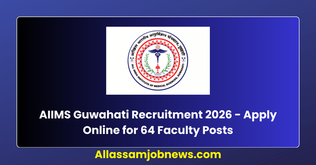 AIIMS Guwahati Recruitment 2026 - Apply Online for 64 Faculty Posts