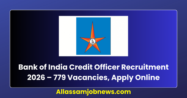 Bank of India Credit Officer Recruitment 2026 – 779 Vacancies, Apply Online