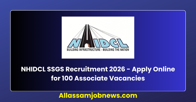 NHIDCL SSGS Recruitment 2026 - Apply Online for 100 Associate Vacancies